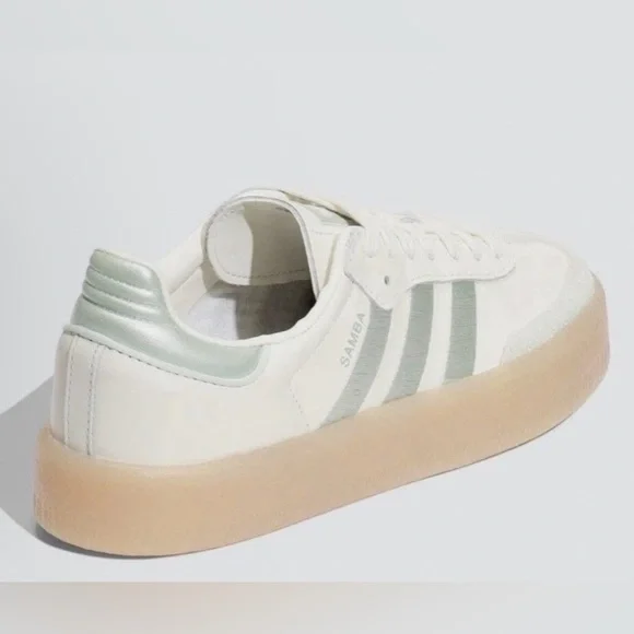 Adidas Sambas Off White Linen Green IG1947 Women's sneakers - Picture 2 of 5